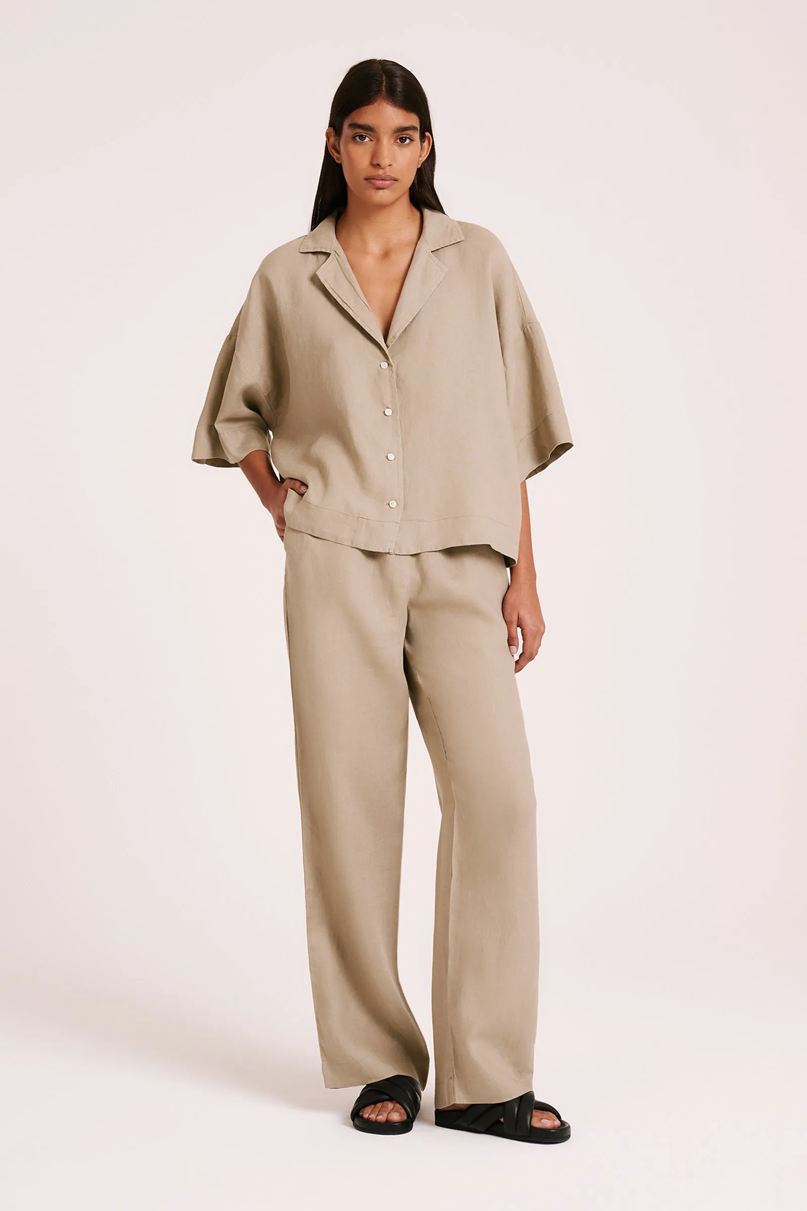 LOUNGE LINEN PANT sold by Nude Lucy