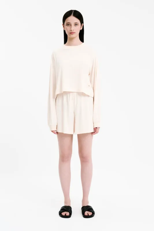 LOUNGE JERSEY LS TEE sold by Nude Lucy