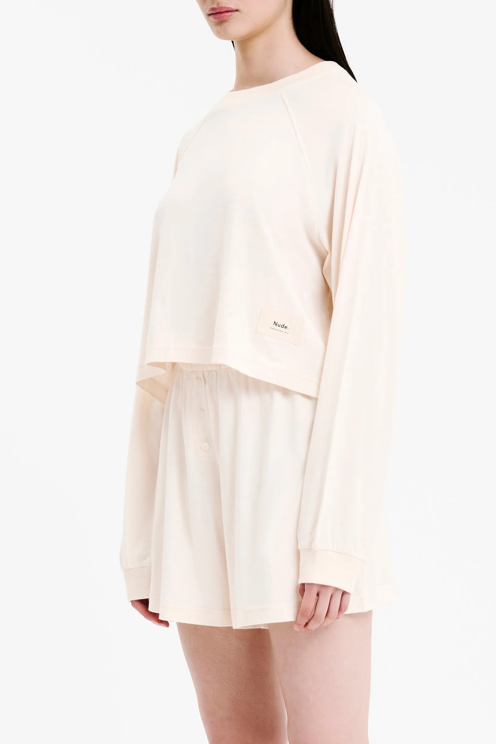 LOUNGE JERSEY LS TEE sold by Nude Lucy product image thumbnail 3