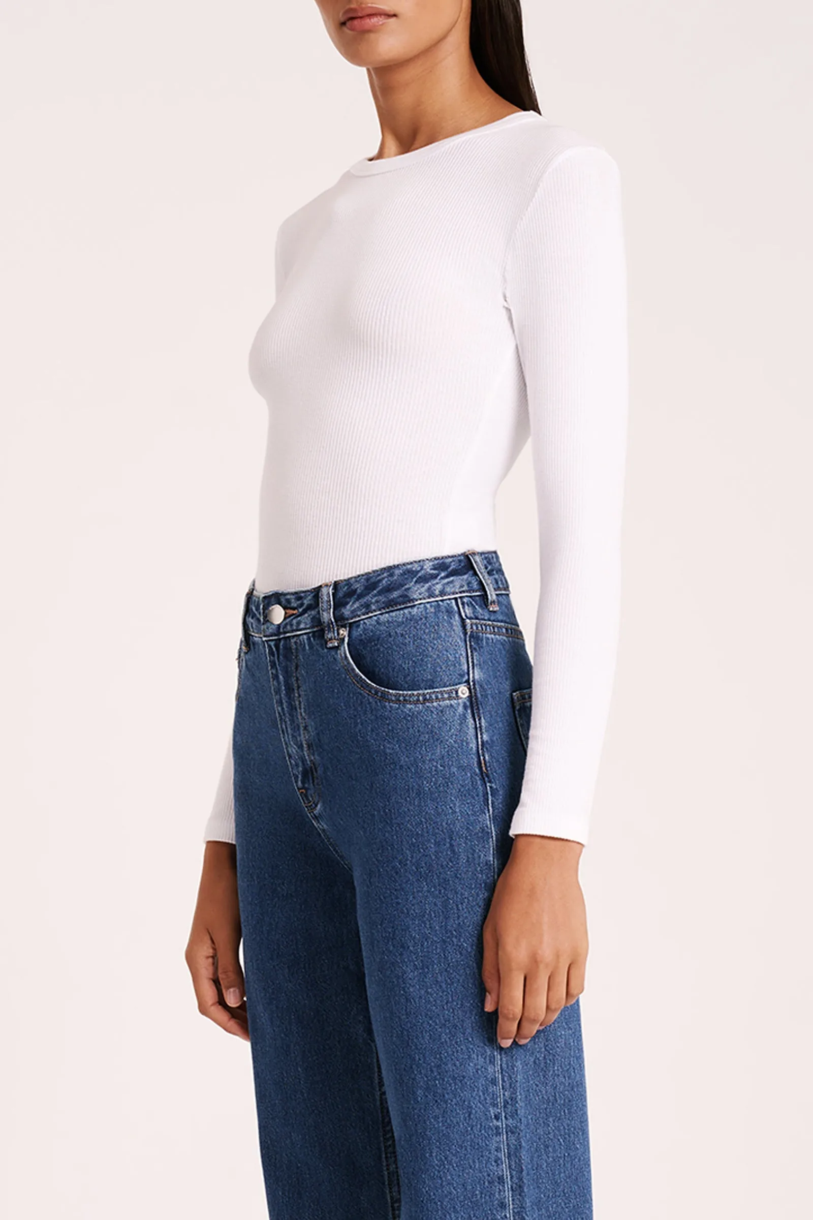 ORGANIC RIB LS TEE sold by Nude Lucy product image thumbnail 4