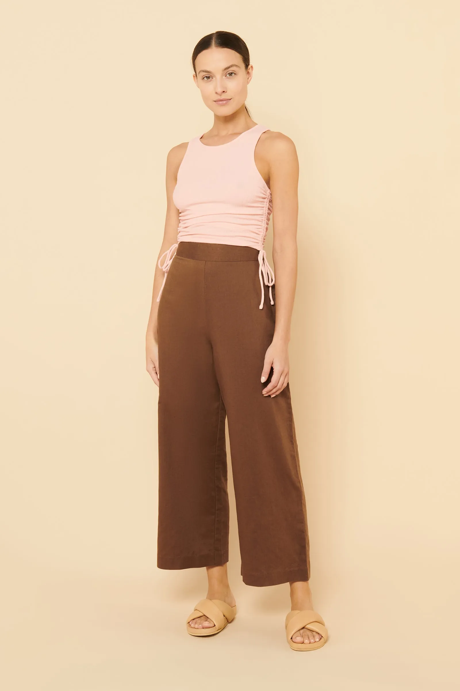 EVE ORGANIC DRAWSTRING TANK sold by Nude Lucy