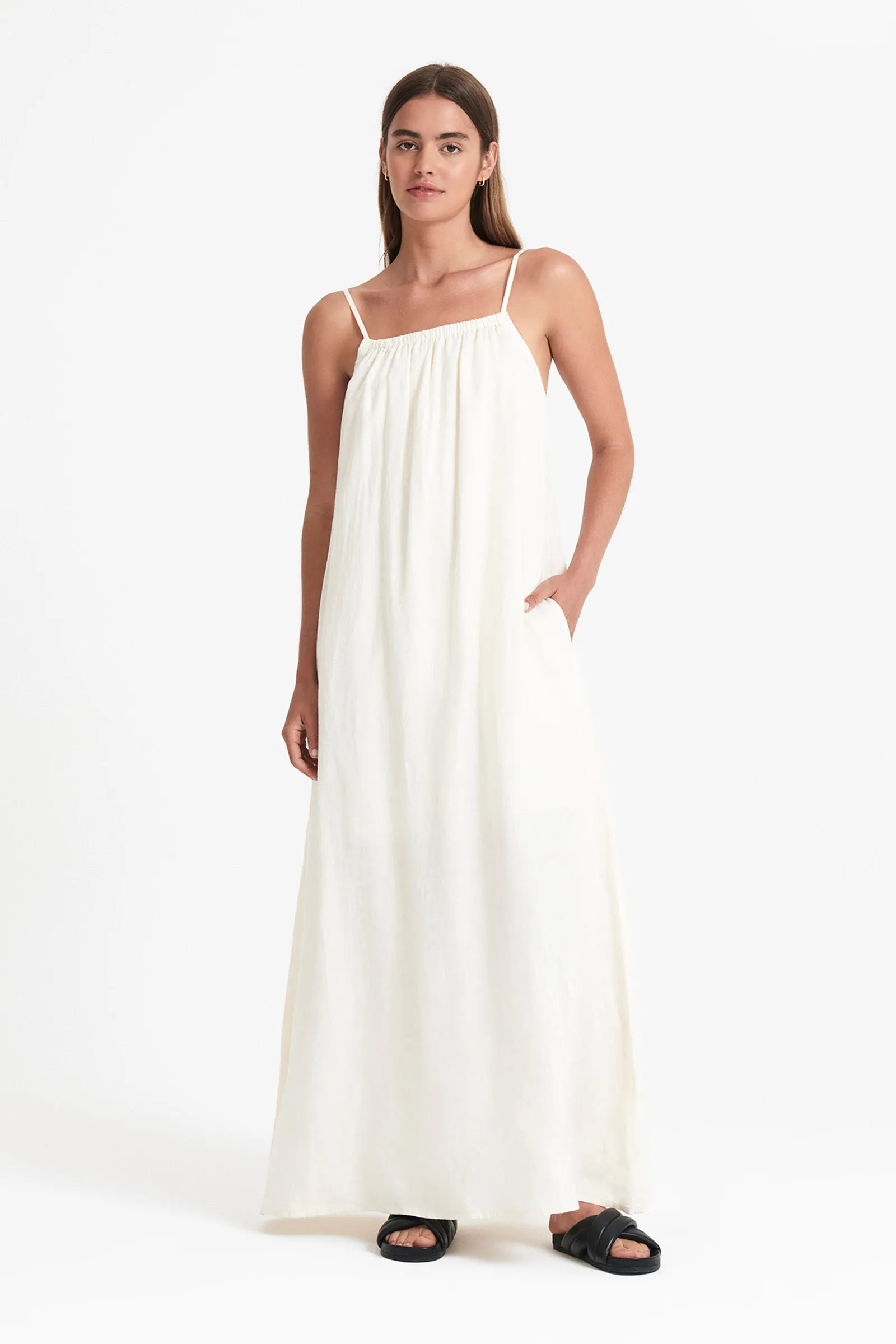 OBI LINEN MAXI DRESS sold by Nude Lucy product image thumbnail 2