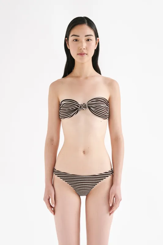 STRIPE CRINKLE BRALETTE sold by Nude Lucy