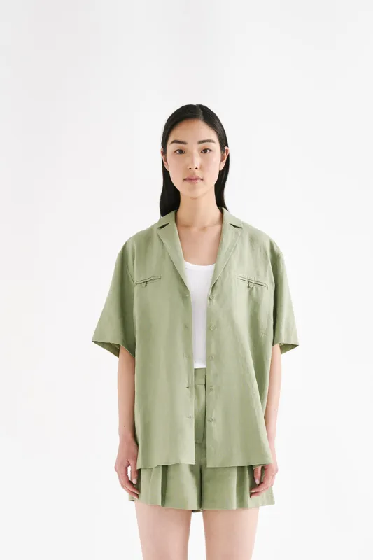 THILDA LINEN SHIRT sold by Nude Lucy