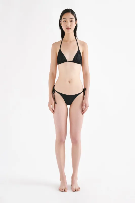 RIB STRING BIKINI BRIEF sold by Nude Lucy
