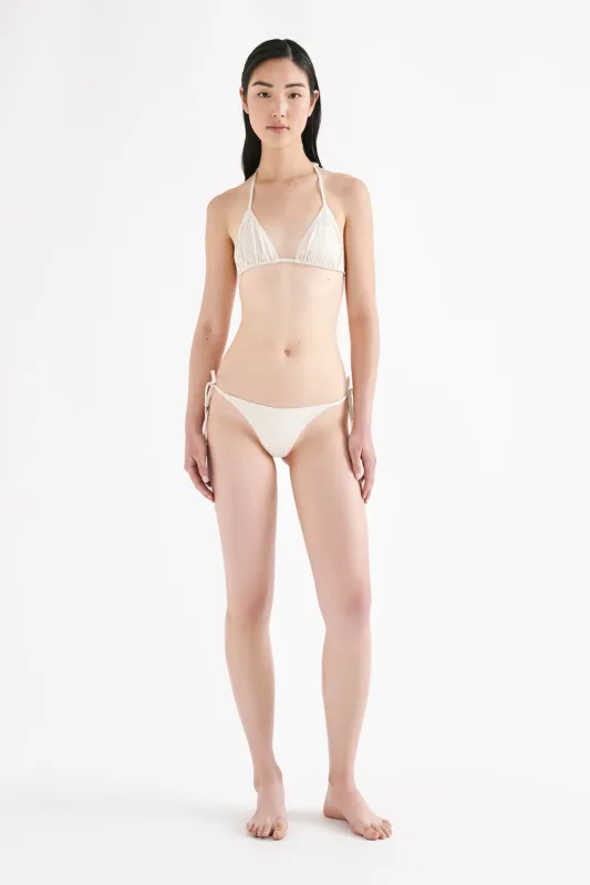 RIB STRING BIKINI BRIEF sold by Nude Lucy