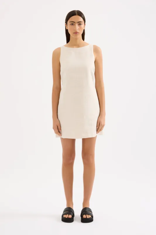 ALIYA LINEN MINI DRESS sold by Nude Lucy