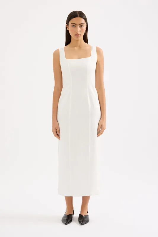 MONROE LINEN MIDI DRESS sold by Nude Lucy
