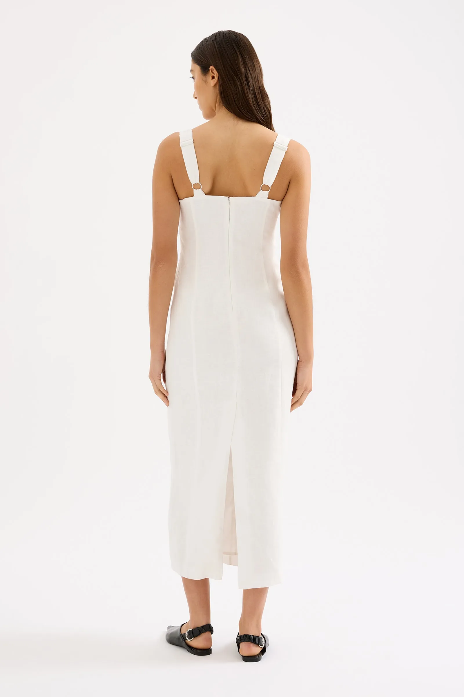MONROE LINEN MIDI DRESS sold by Nude Lucy product image thumbnail 3
