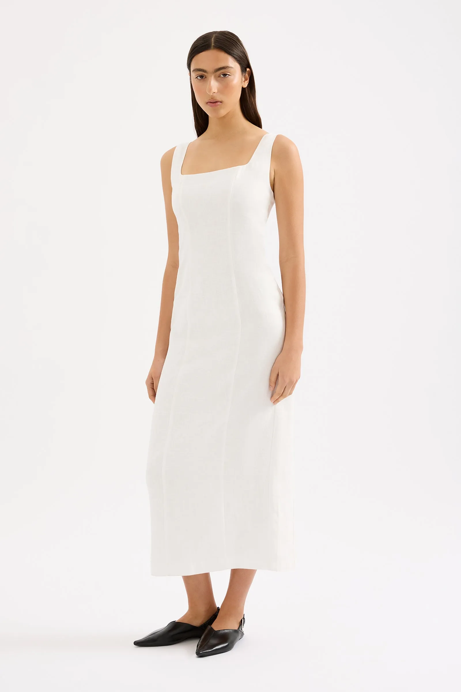 MONROE LINEN MIDI DRESS sold by Nude Lucy product image thumbnail 2