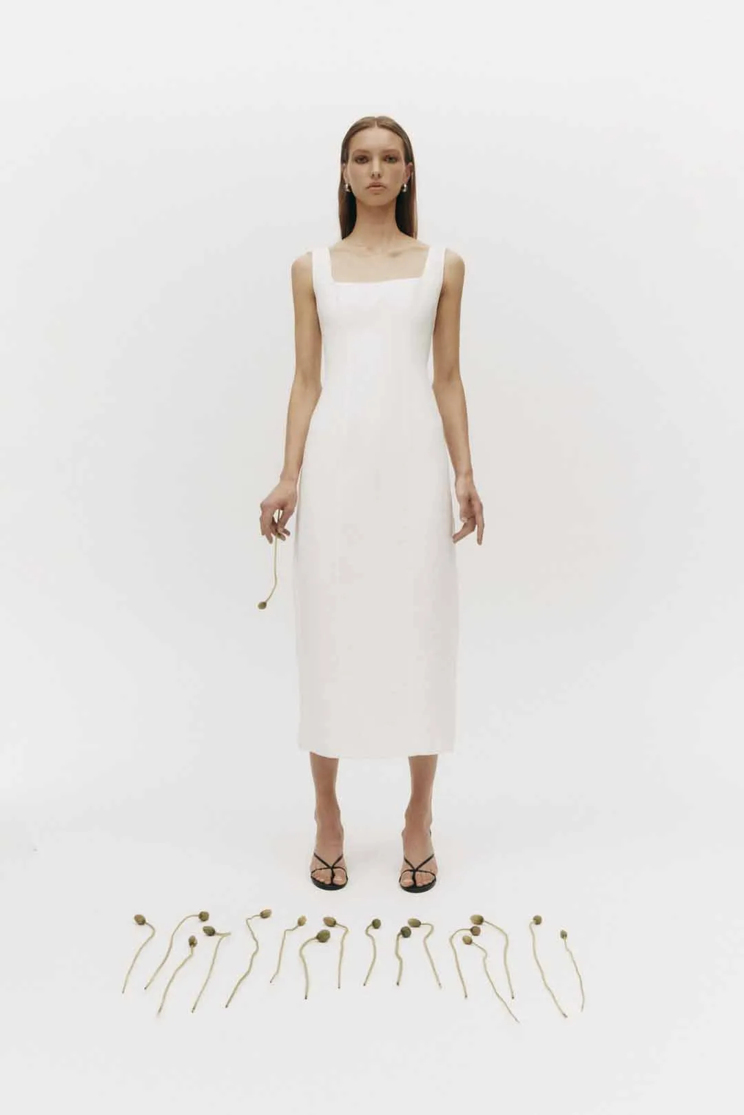 MONROE LINEN MIDI DRESS sold by Nude Lucy product image thumbnail 5
