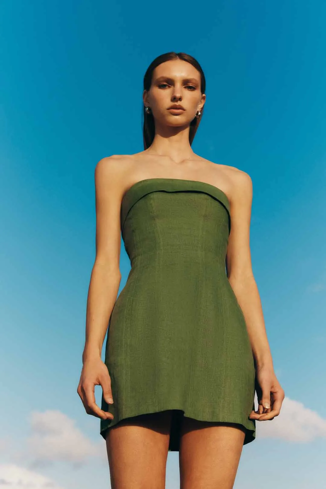 LYRA LINEN MINI DRESS sold by Nude Lucy product image thumbnail 5