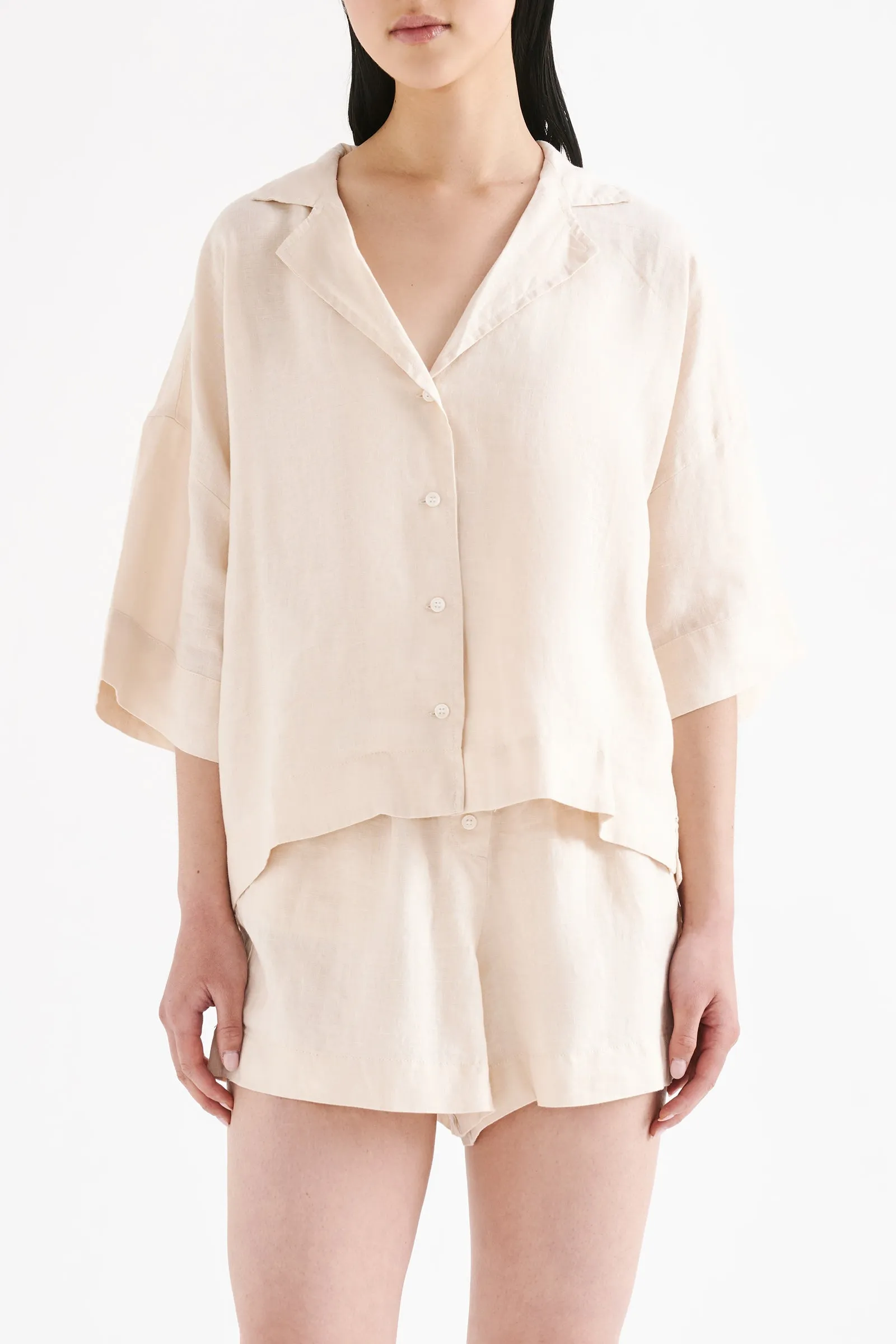 LOUNGE LINEN SHIRT sold by Nude Lucy product image thumbnail 2