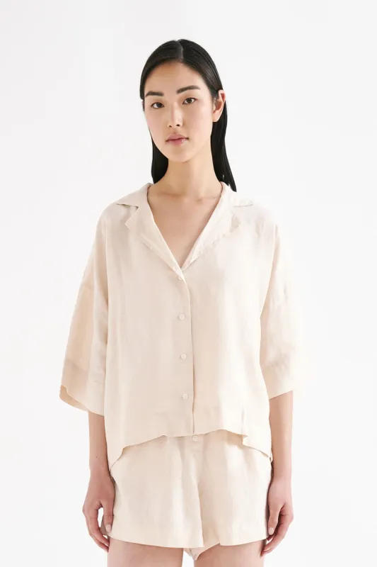 LOUNGE LINEN SHIRT sold by Nude Lucy