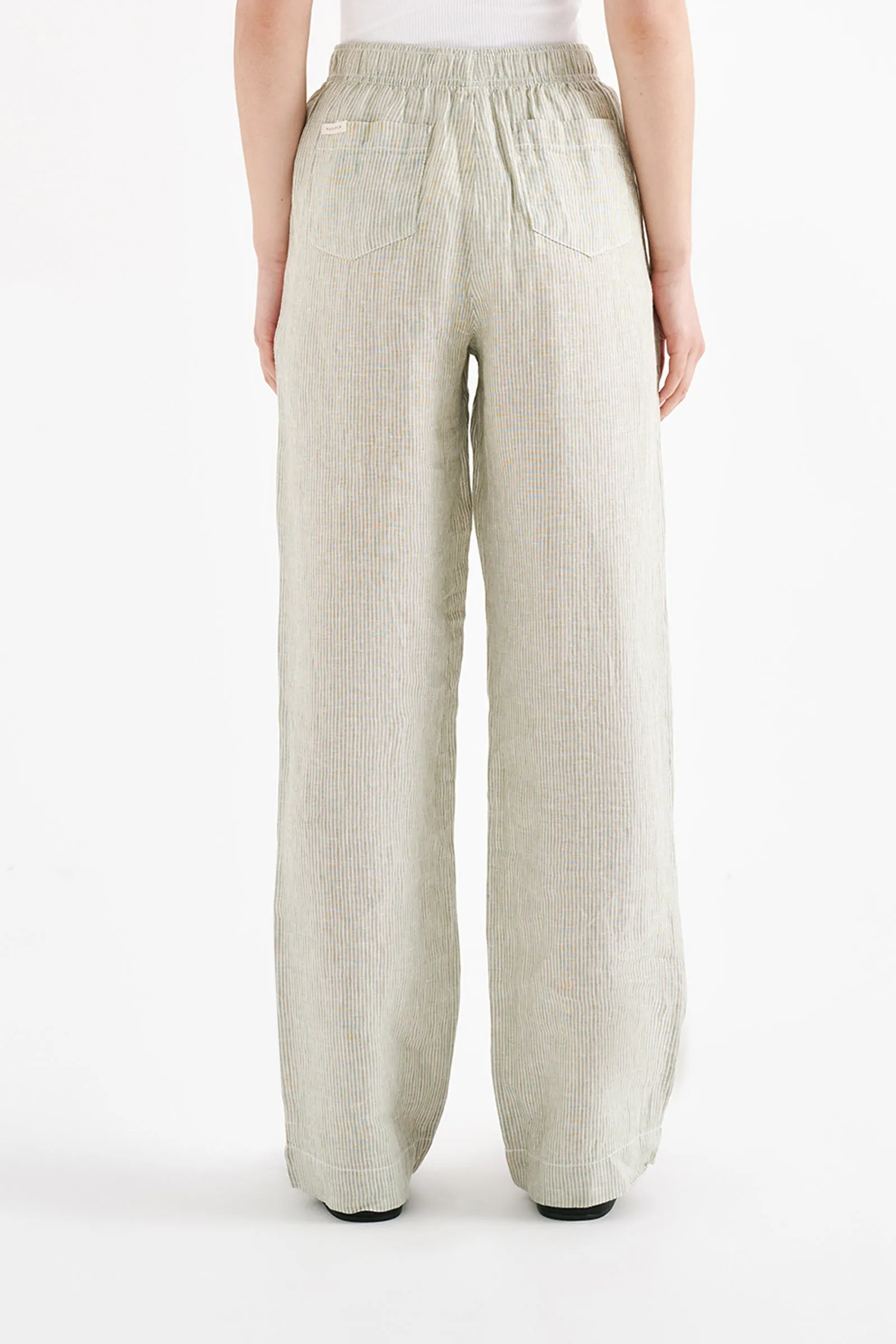 LOUNGE STRIPE LINEN PANT sold by Nude Lucy product image thumbnail 3
