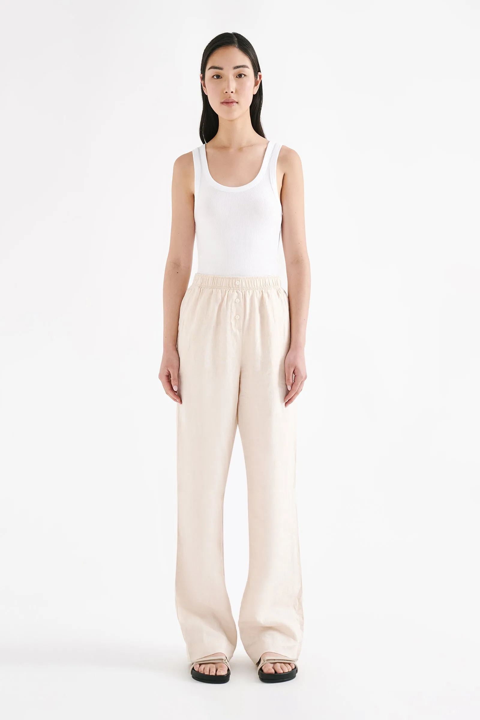 LOUNGE LINEN PANT sold by Nude Lucy