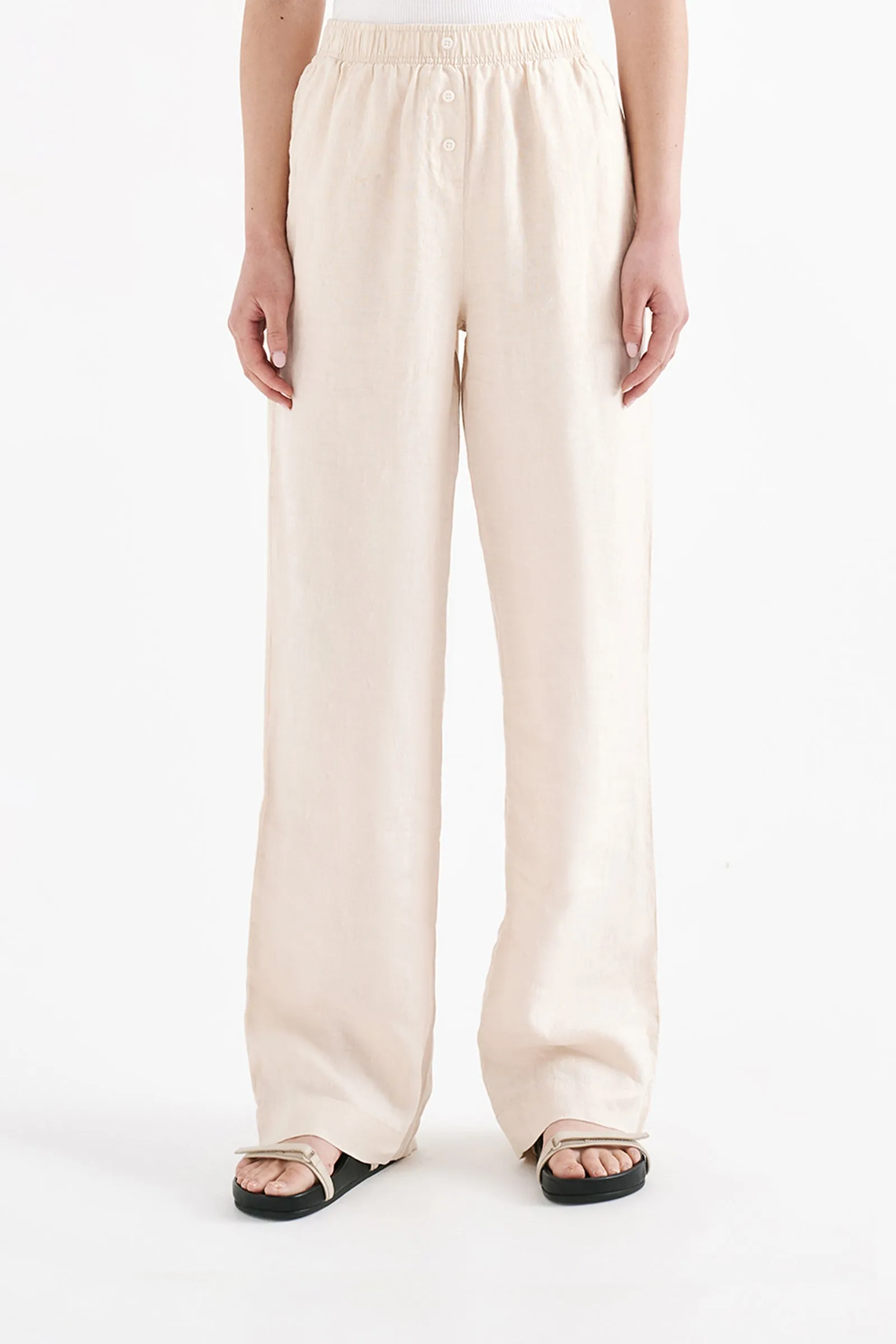 LOUNGE LINEN PANT sold by Nude Lucy product image thumbnail 4