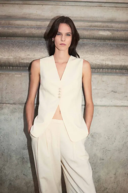 SALMA TAILORED VEST sold by Nude Lucy