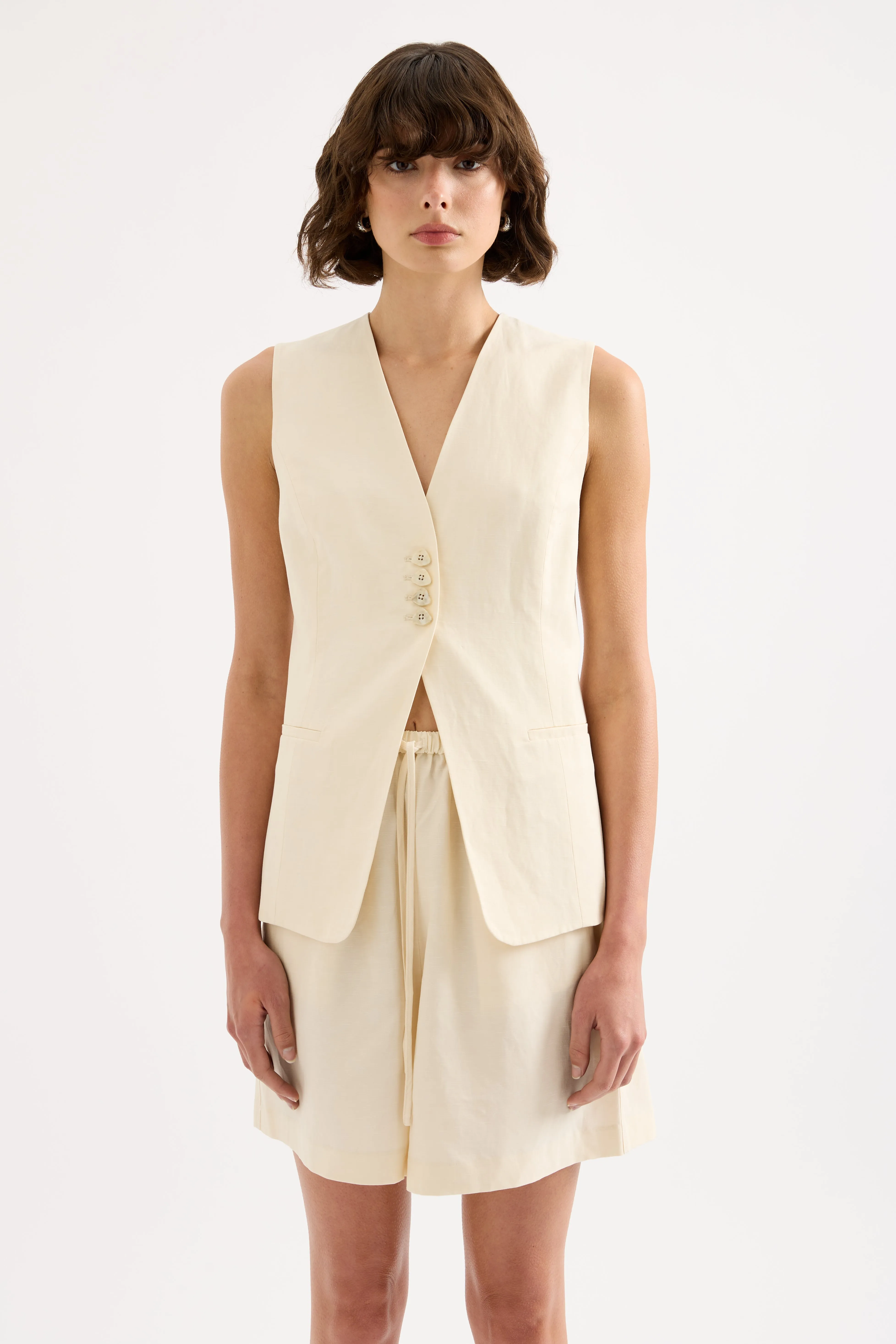 SALMA TAILORED VEST sold by Nude Lucy product image thumbnail 2