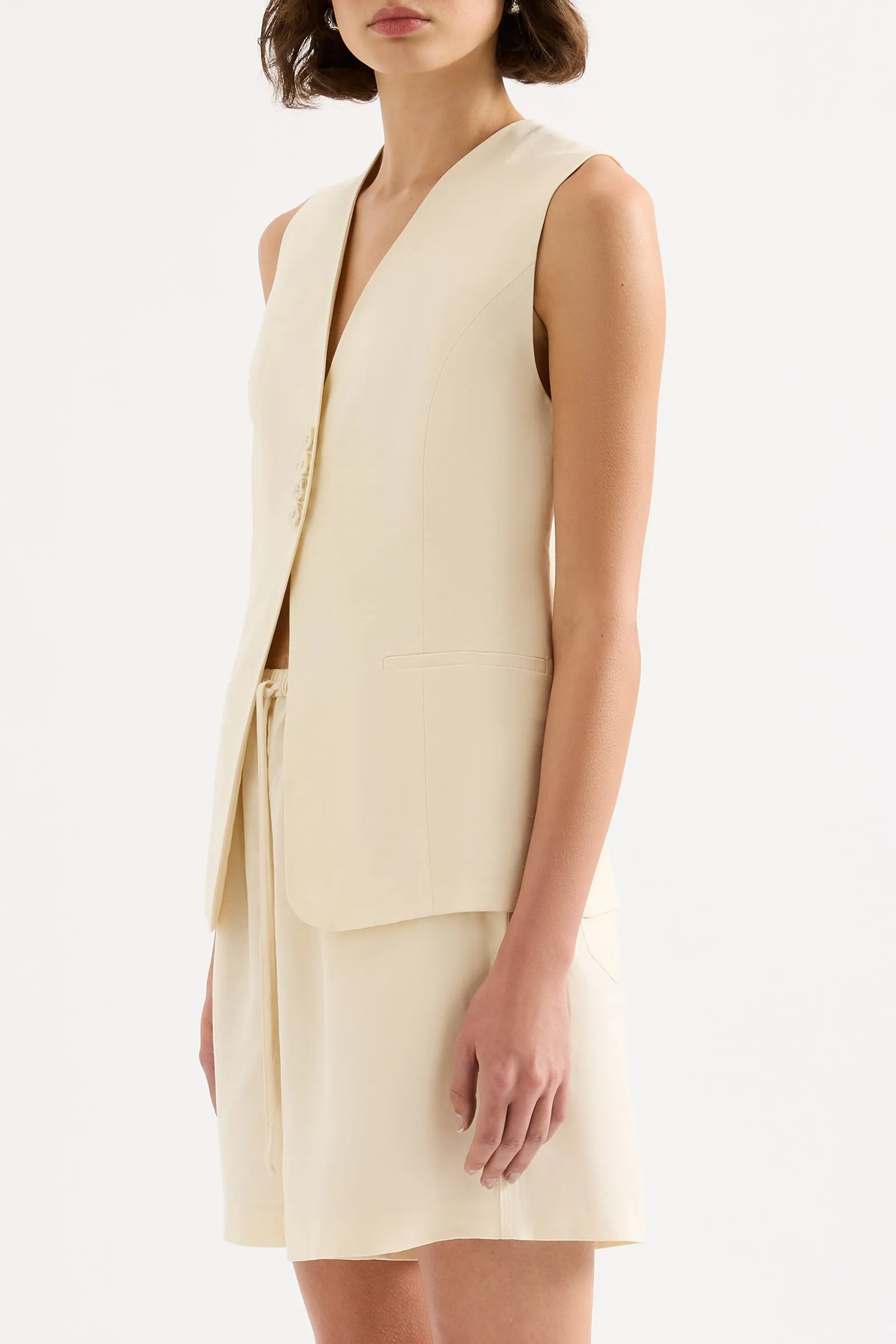 SALMA TAILORED VEST sold by Nude Lucy product image thumbnail 3