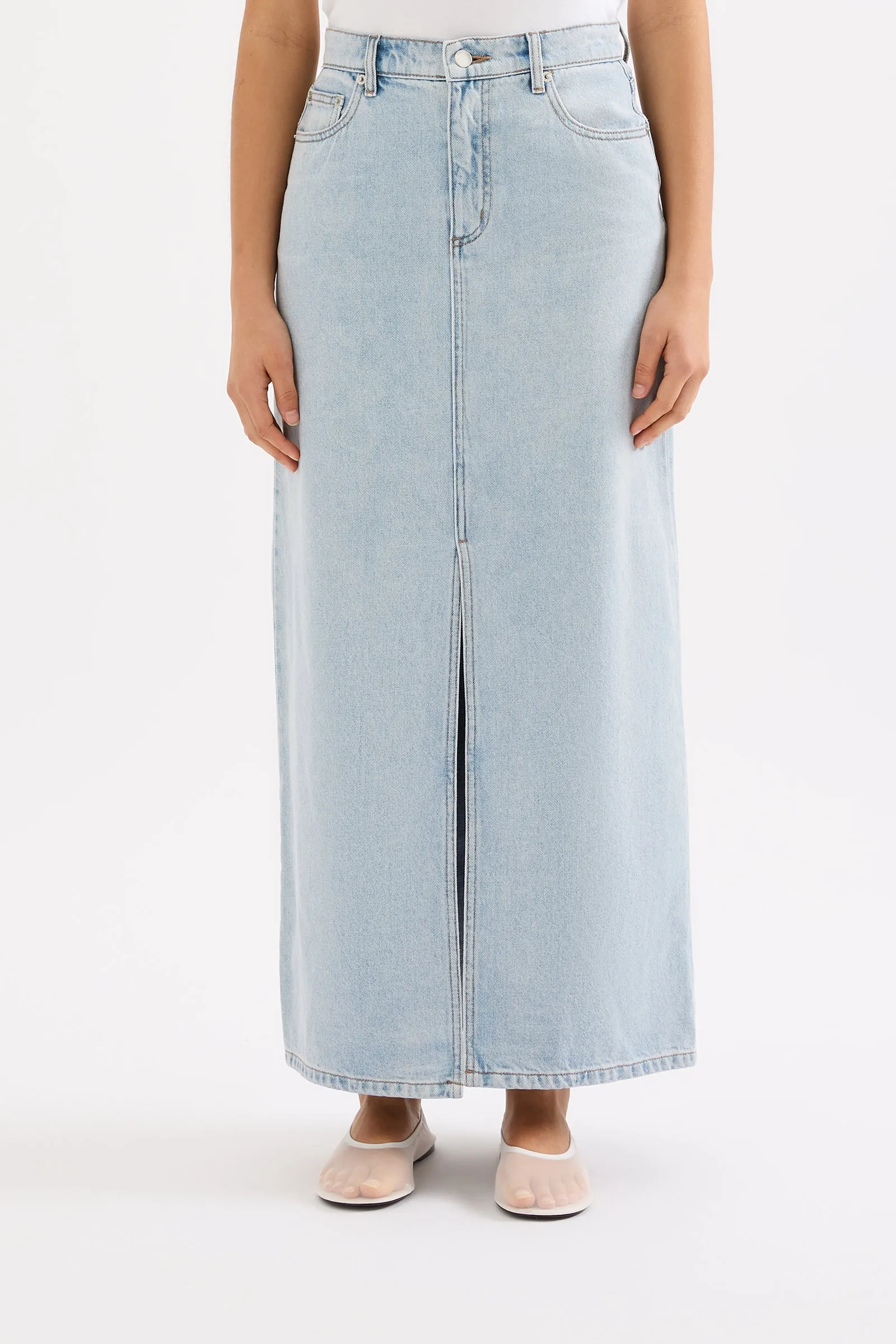 SIA DENIM MAXI SKIRT sold by Nude Lucy product image thumbnail 2