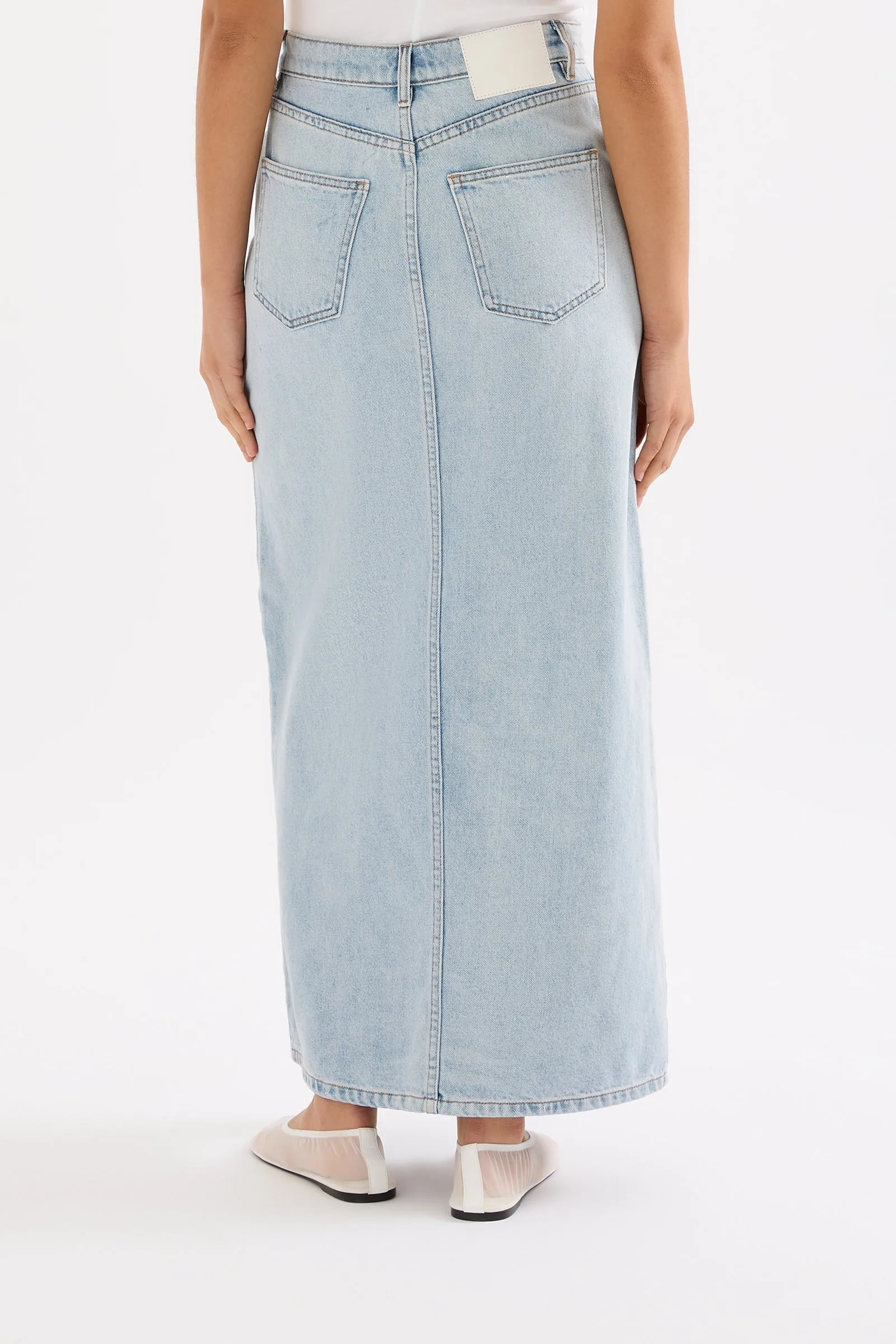 SIA DENIM MAXI SKIRT sold by Nude Lucy product image thumbnail 4