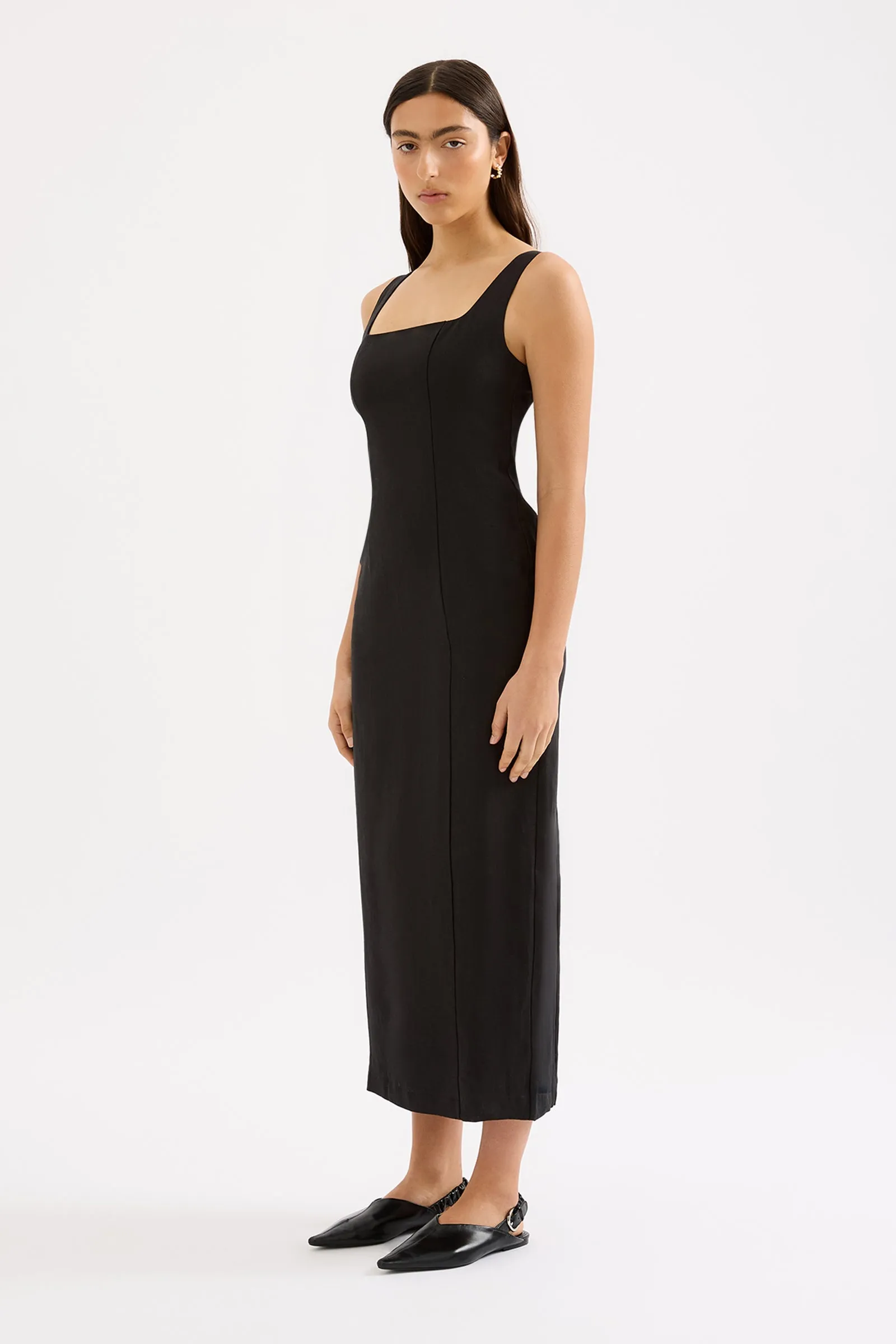 MONROE LINEN MIDI DRESS sold by Nude Lucy product image thumbnail 2