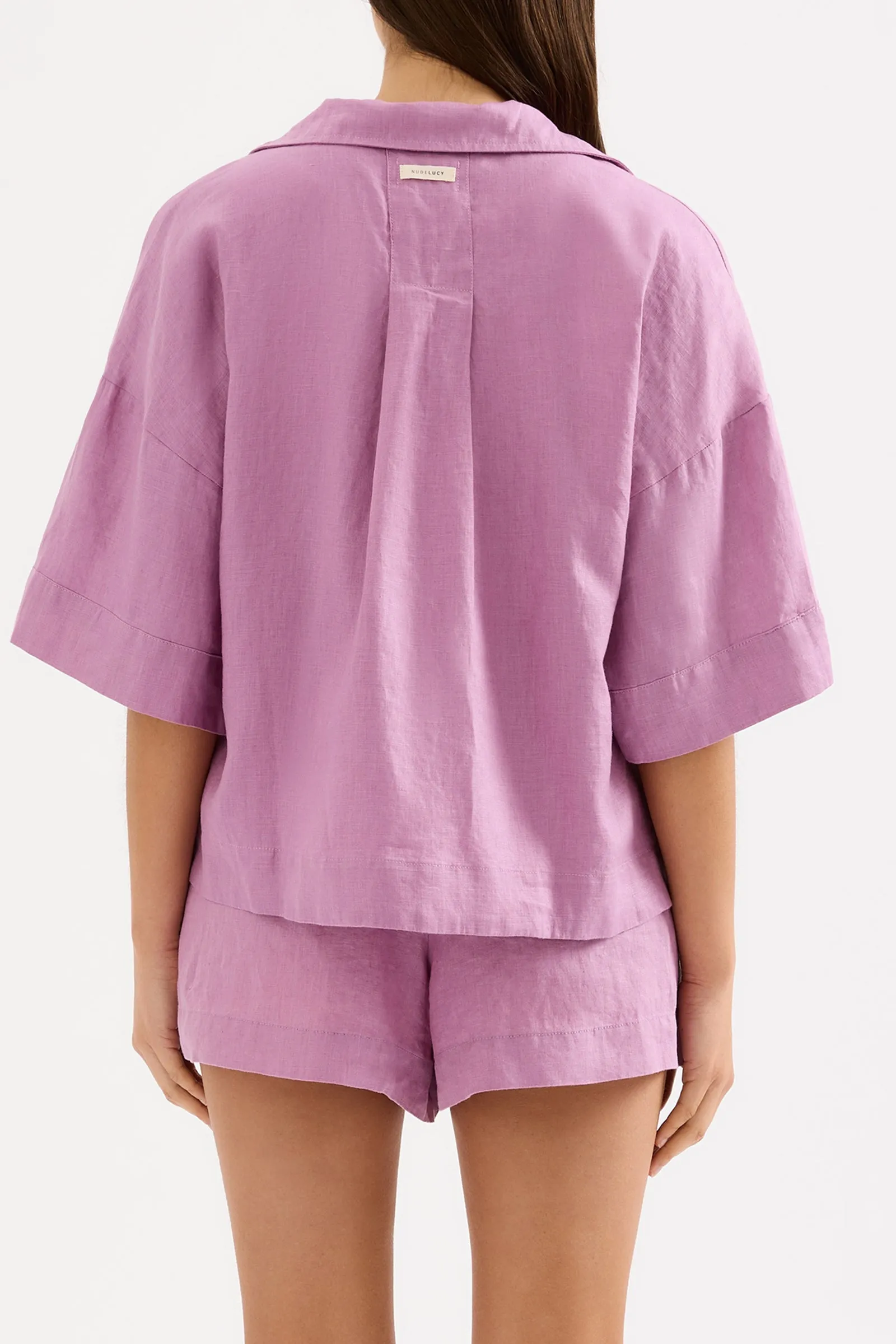 LOUNGE LINEN SHIRT sold by Nude Lucy product image thumbnail 4