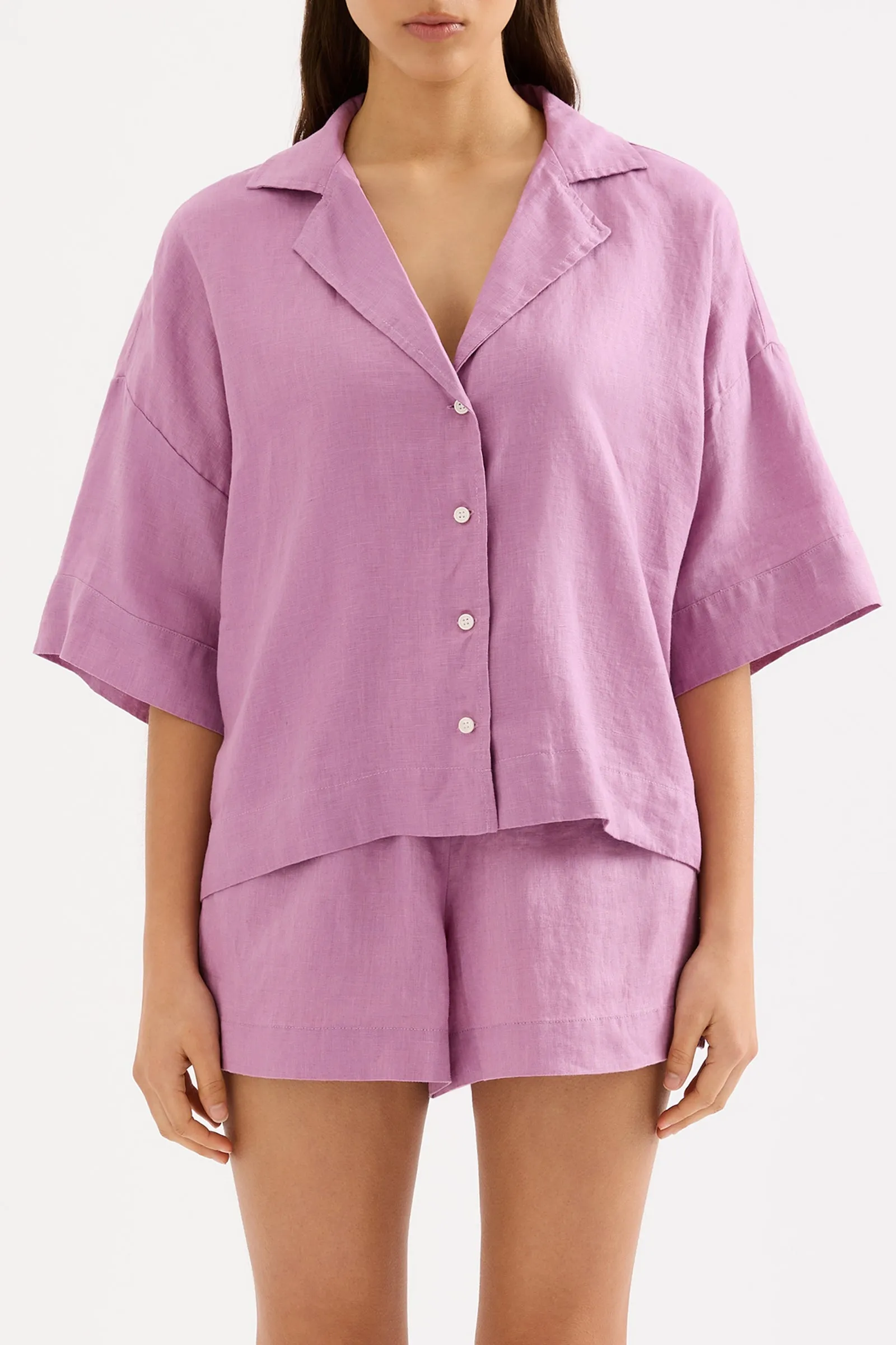 LOUNGE LINEN SHIRT sold by Nude Lucy product image thumbnail 2