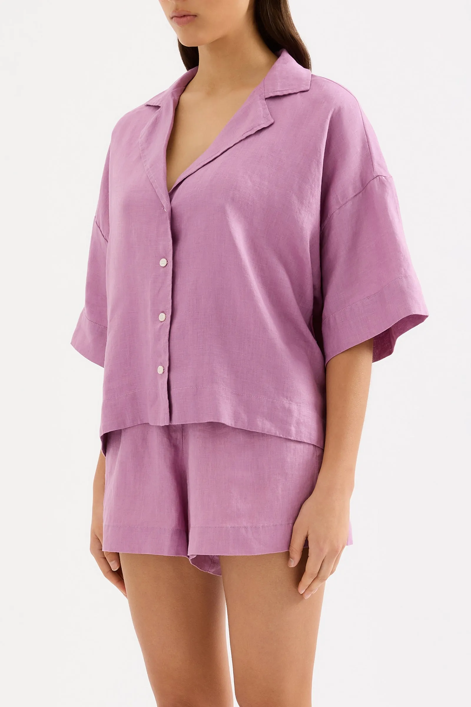LOUNGE LINEN SHIRT sold by Nude Lucy product image thumbnail 3