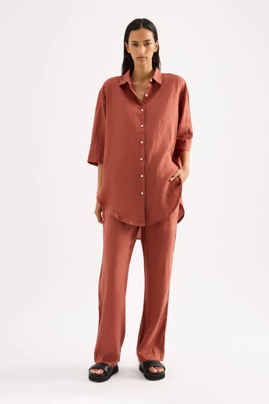 LOUNGE LINEN PANT sold by Nude Lucy