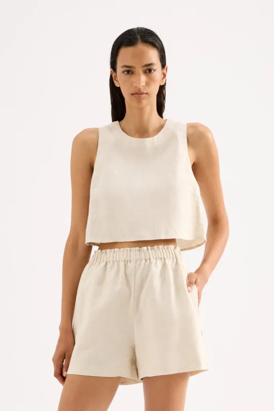 INGRID LINEN TOP sold by Nude Lucy