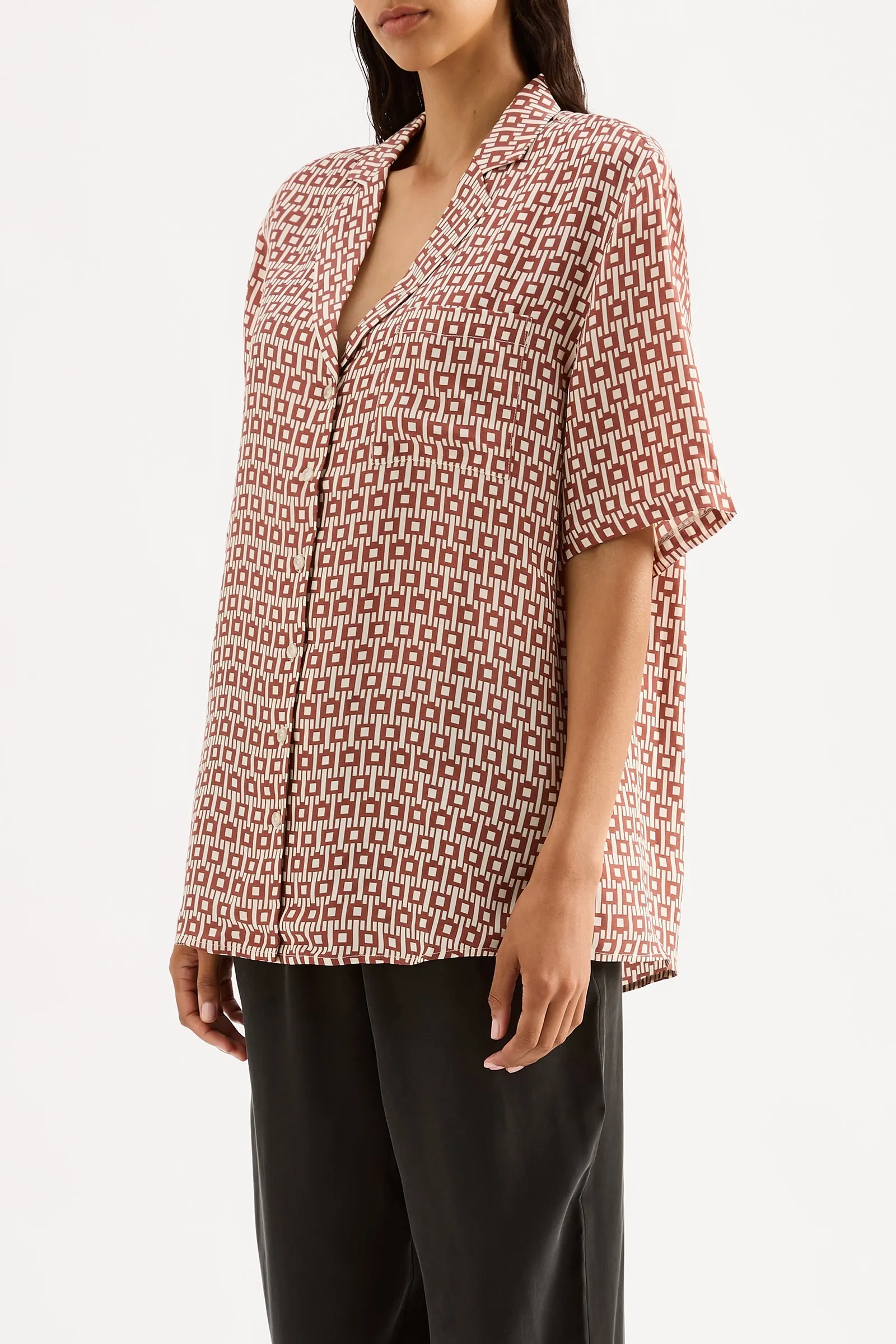 JASPER CUPRO SHIRT sold by Nude Lucy product image thumbnail 3