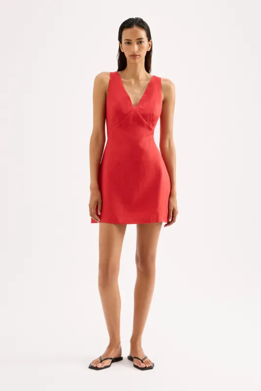 BLAIR LINEN MINI DRESS sold by Nude Lucy