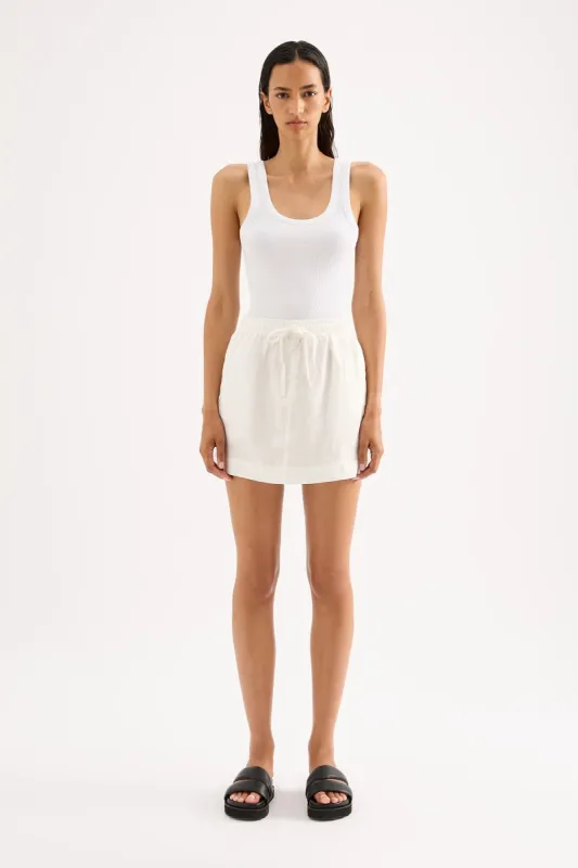 LOUNGE LINEN SKIRT sold by Nude Lucy