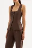 CLIO LINEN VEST sold by Nude Lucy