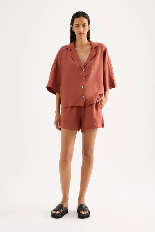 LOUNGE LINEN SHORT sold by Nude Lucy