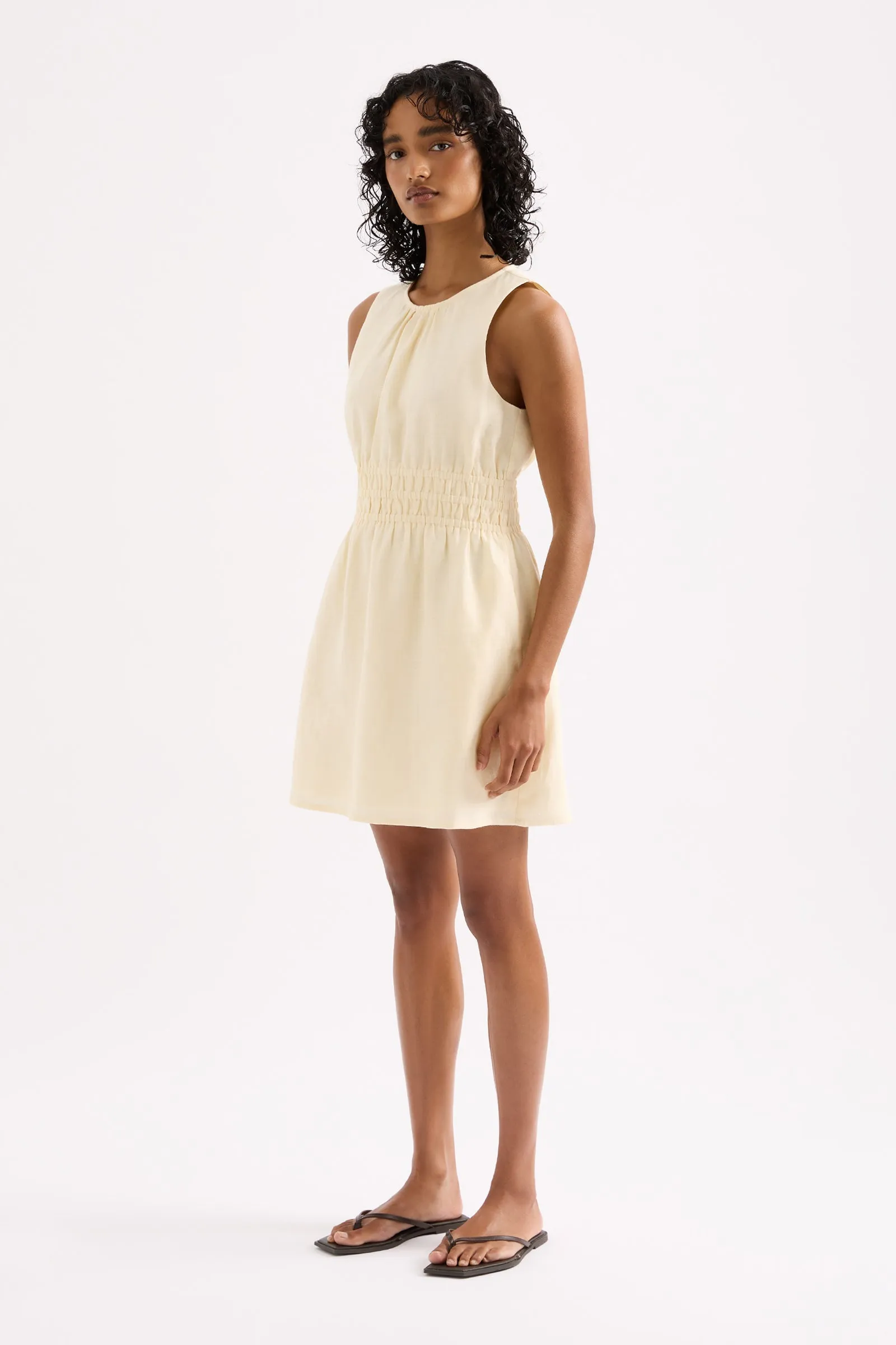 JAXSON LINEN MINI DRESS sold by Nude Lucy product image thumbnail 2