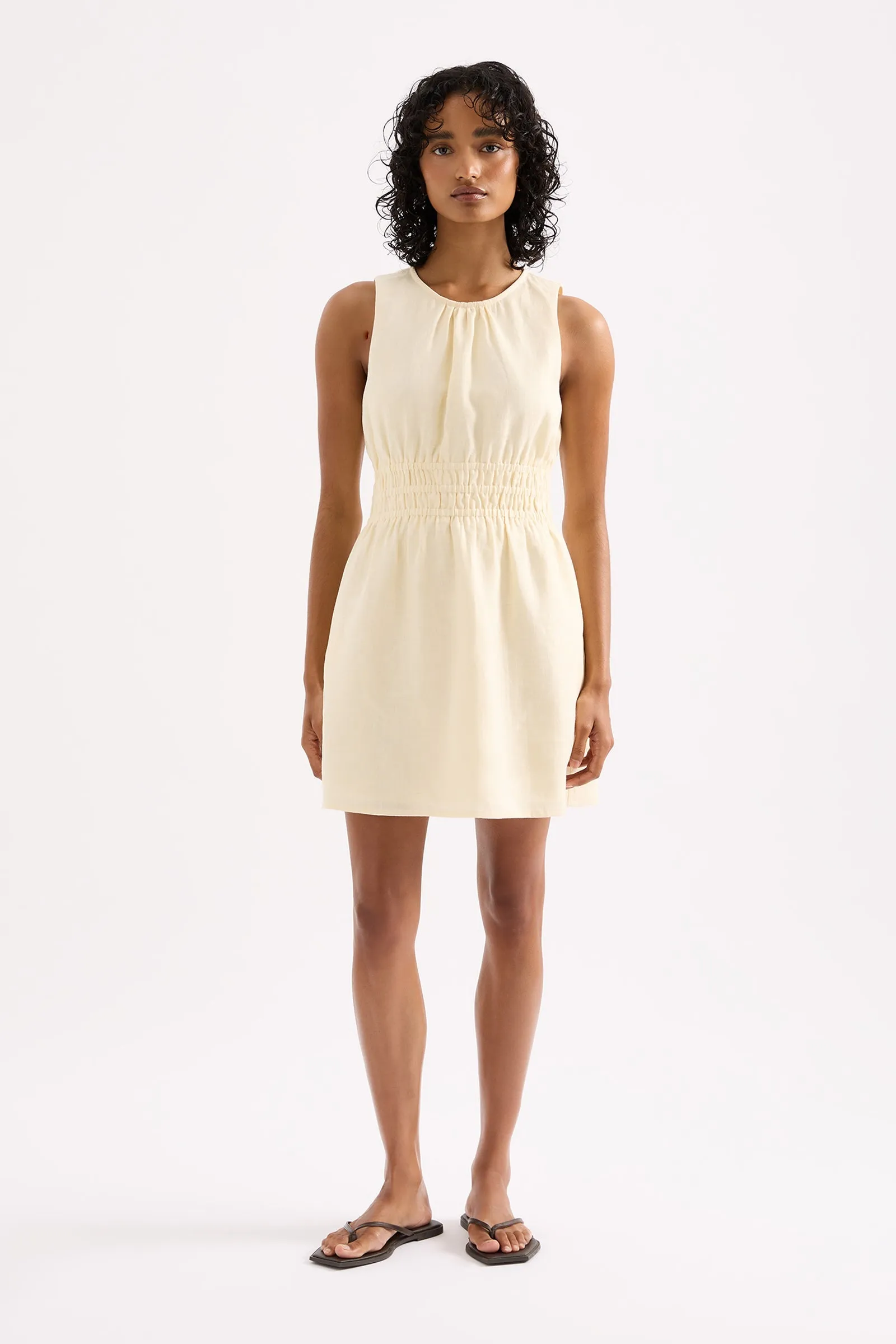 JAXSON LINEN MINI DRESS sold by Nude Lucy