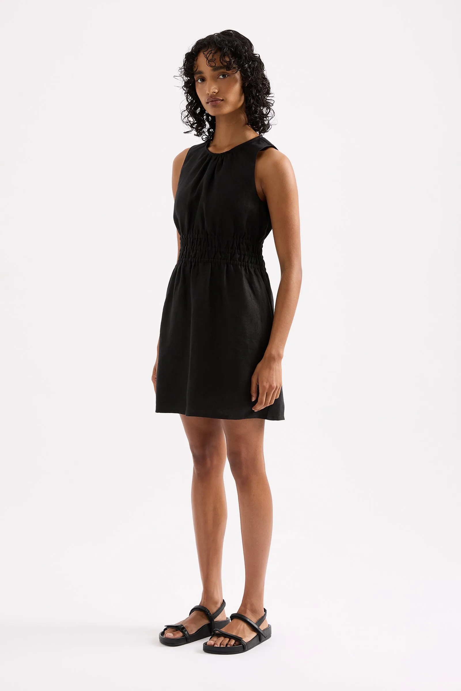 JAXSON LINEN MINI DRESS sold by Nude Lucy product image thumbnail 2