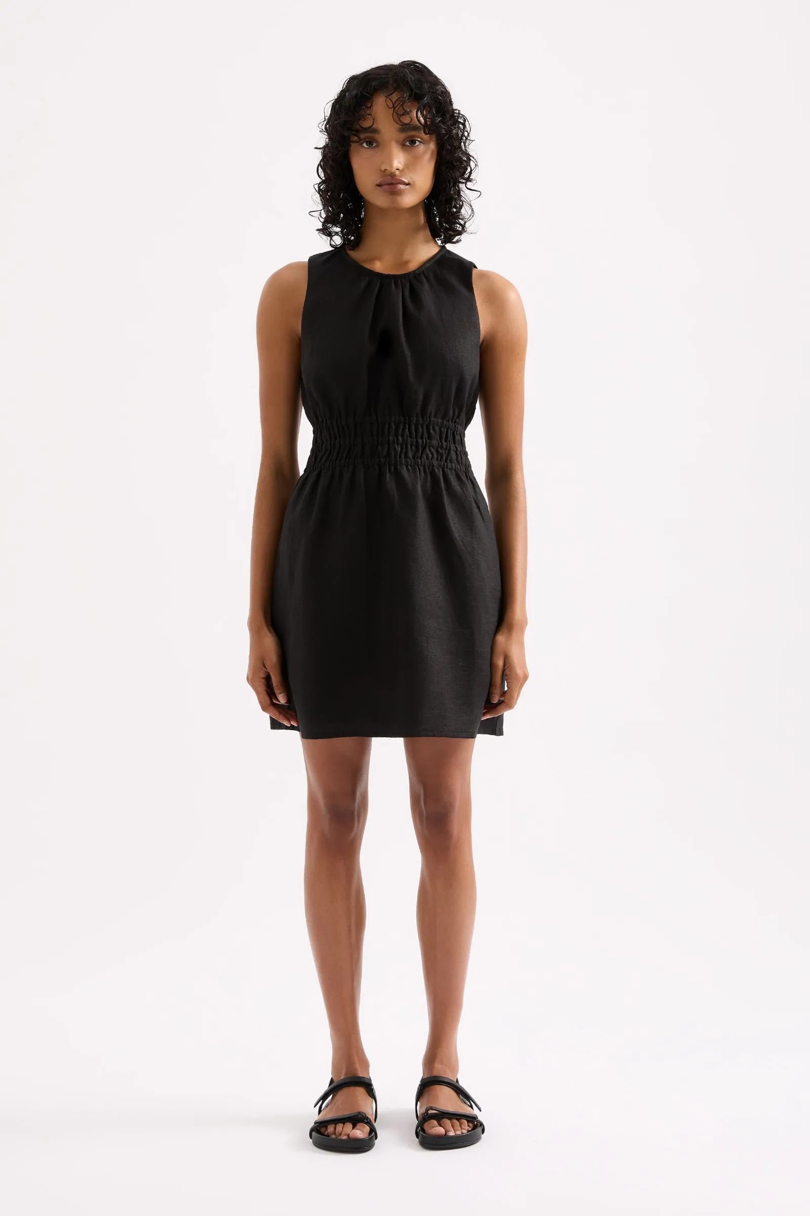 JAXSON LINEN MINI DRESS sold by Nude Lucy