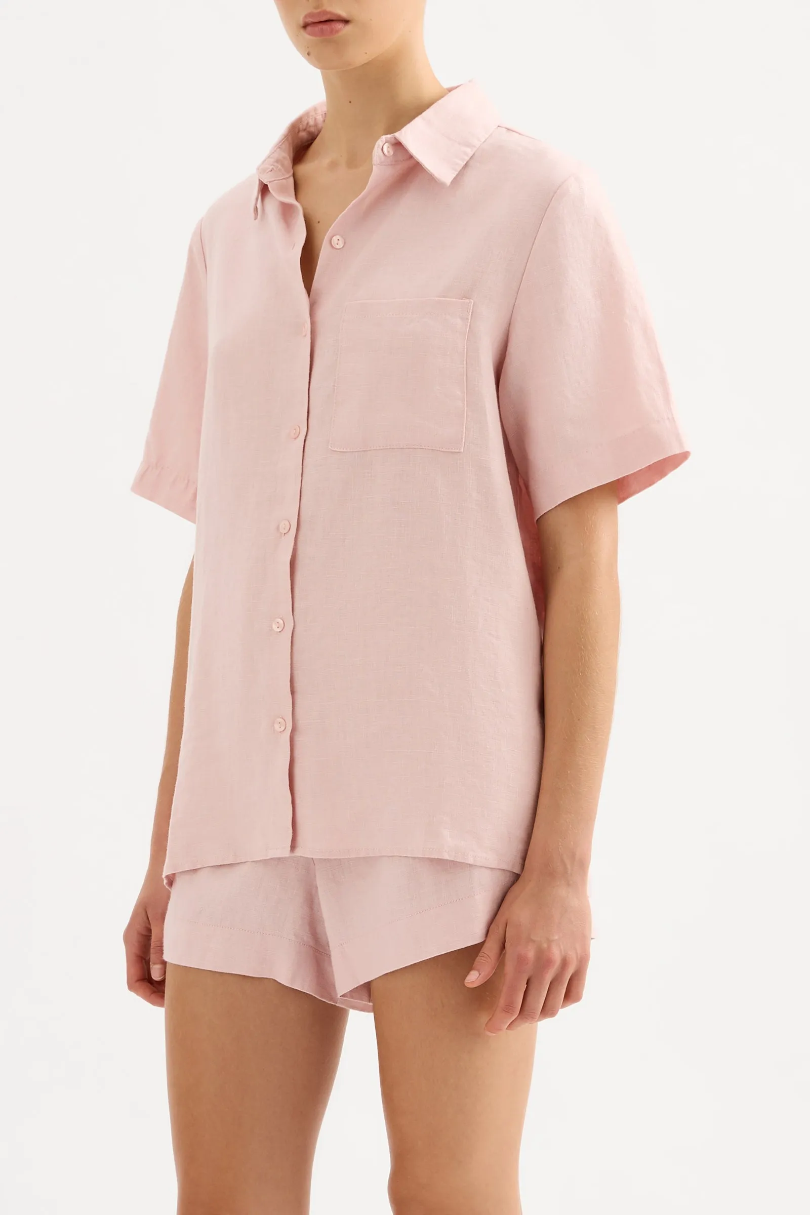 BLAKE LINEN SHIRT sold by Nude Lucy product image thumbnail 4