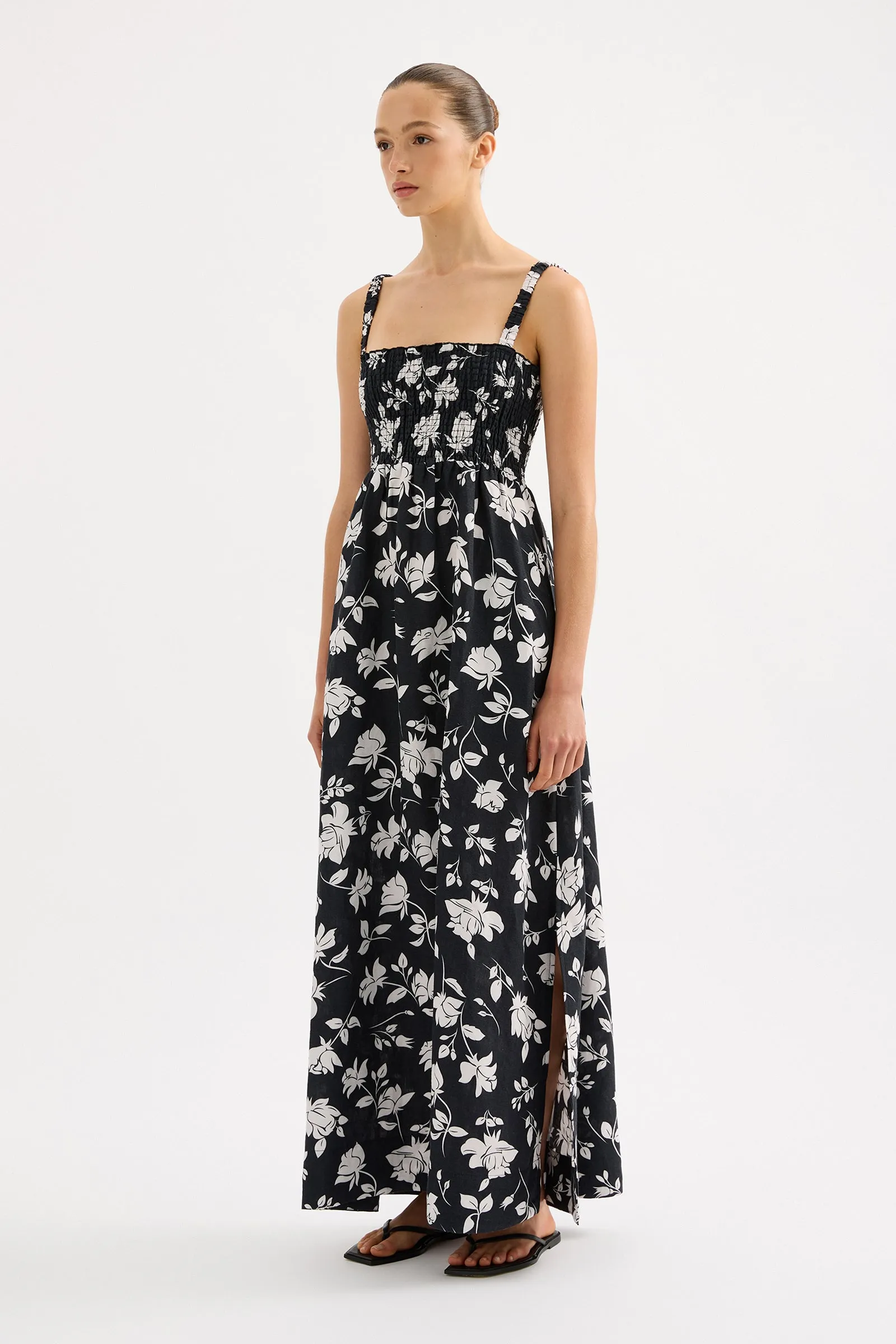 ALBA LINEN MAXI DRESS sold by Nude Lucy product image thumbnail 3