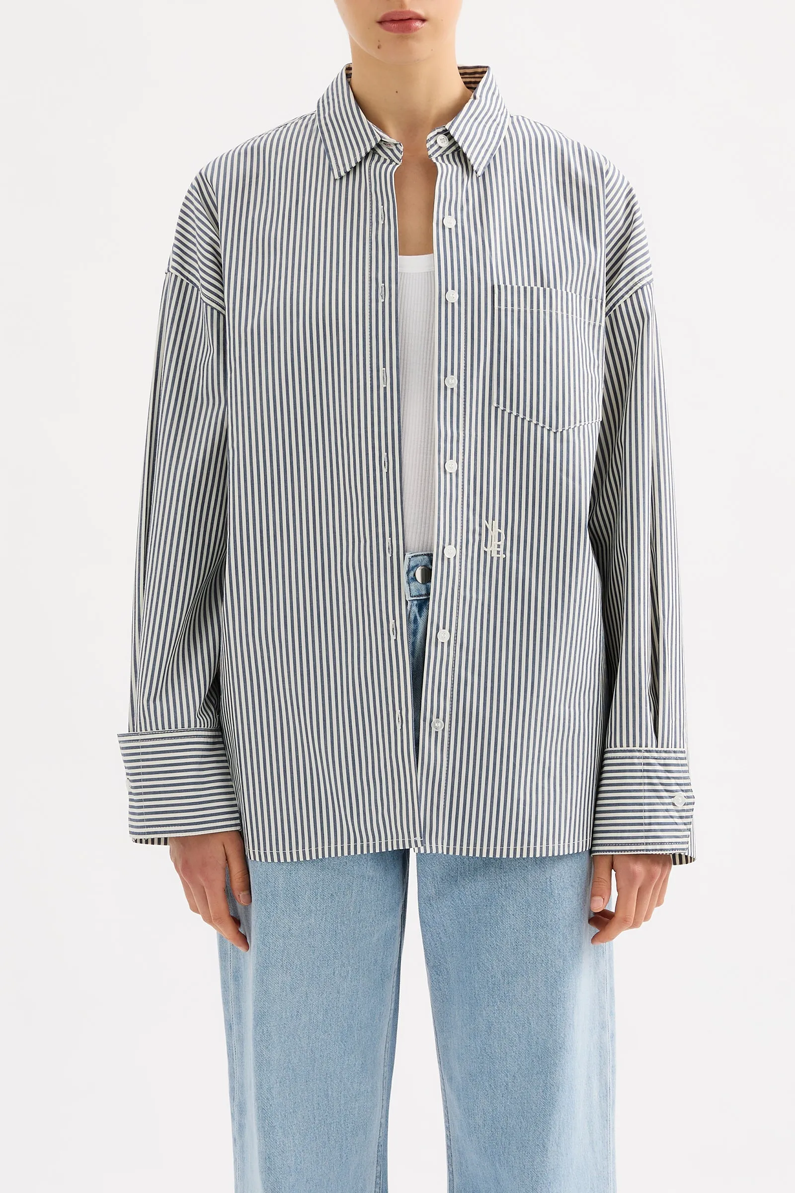 ORGANIC POPLIN SHIRT sold by Nude Lucy product image thumbnail 2
