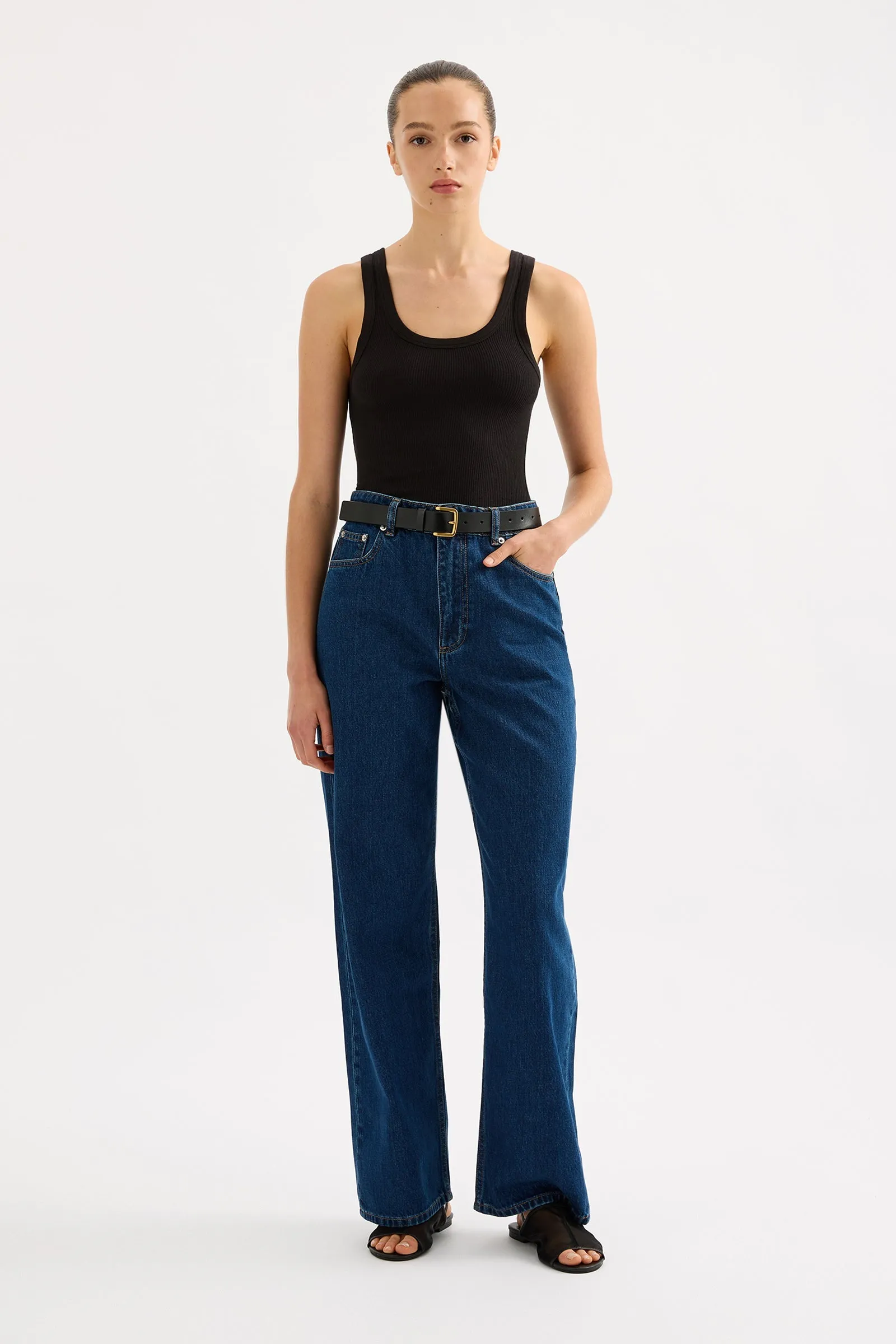 ORGANIC RELAXED LEG JEAN sold by Nude Lucy