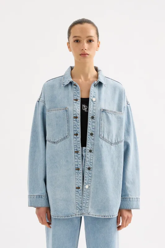 ORGANIC DENIM OVERSHIRT sold by Nude Lucy