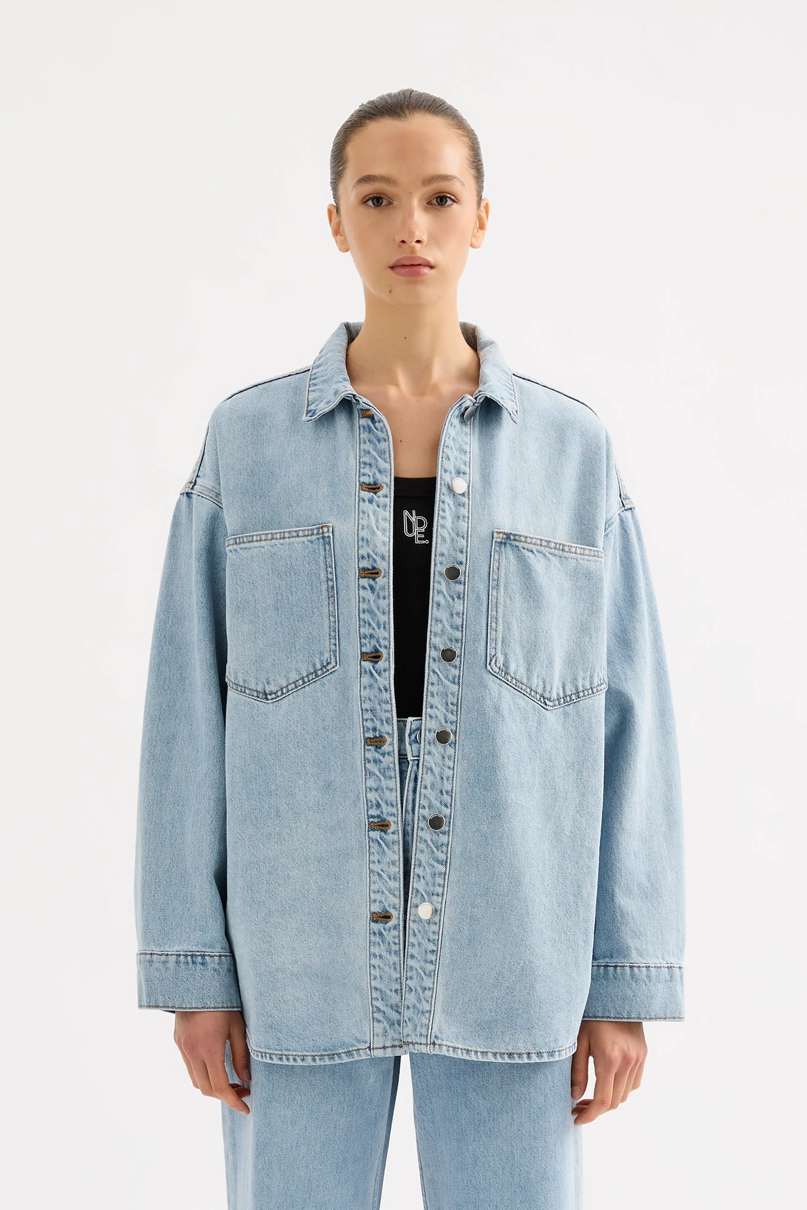 ORGANIC DENIM OVERSHIRT sold by Nude Lucy
