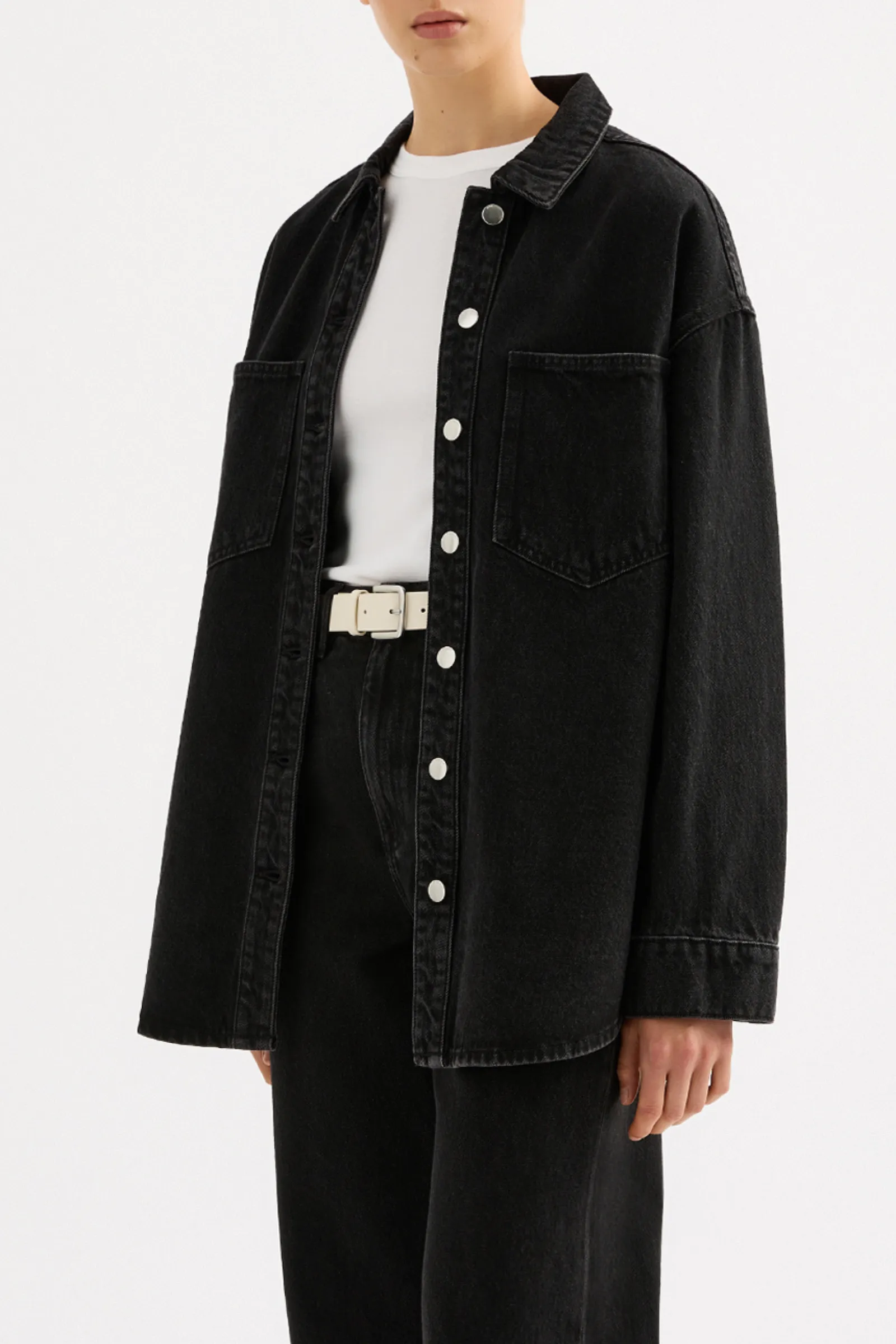 ORGANIC DENIM OVERSHIRT sold by Nude Lucy product image thumbnail 3