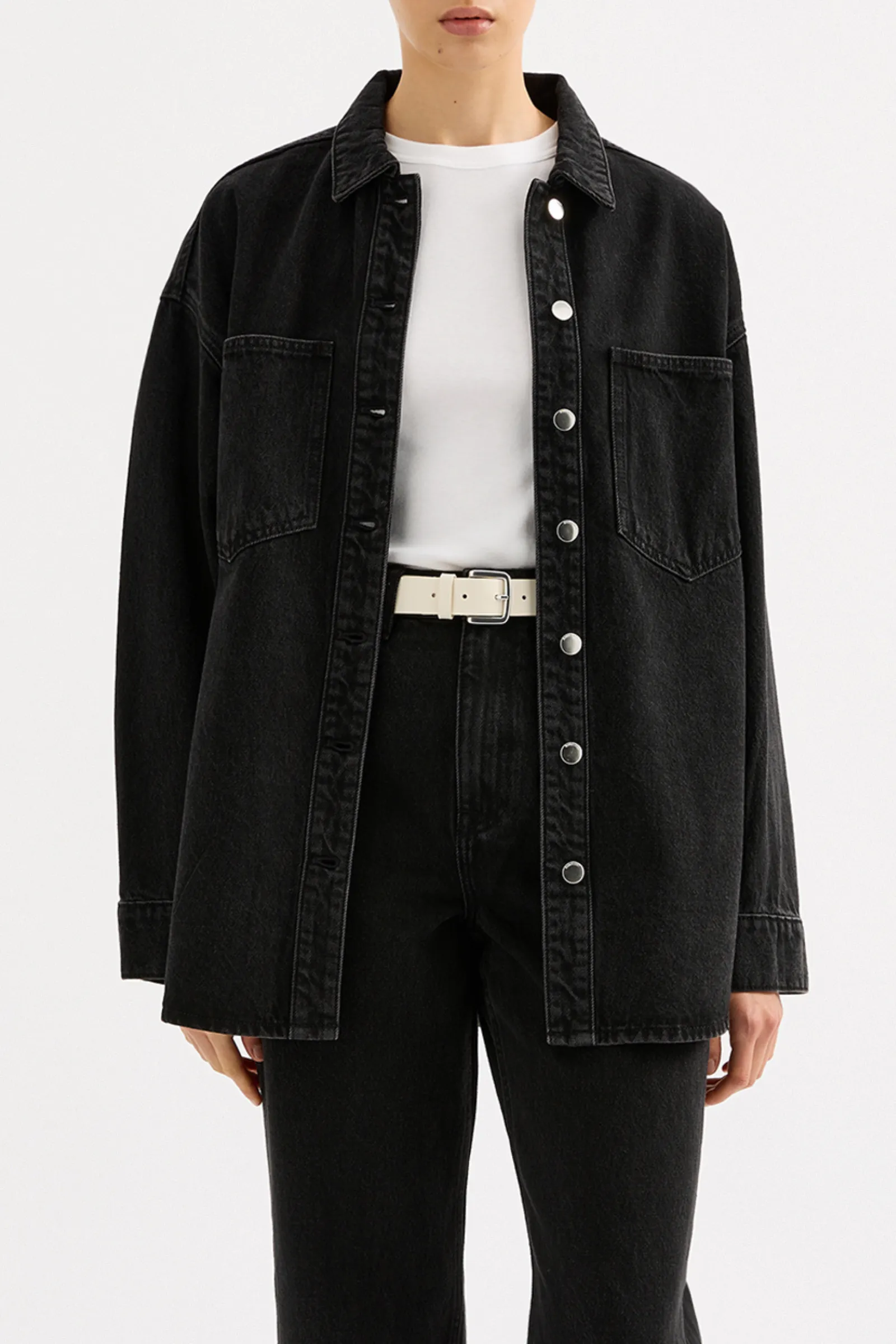 ORGANIC DENIM OVERSHIRT sold by Nude Lucy product image thumbnail 2