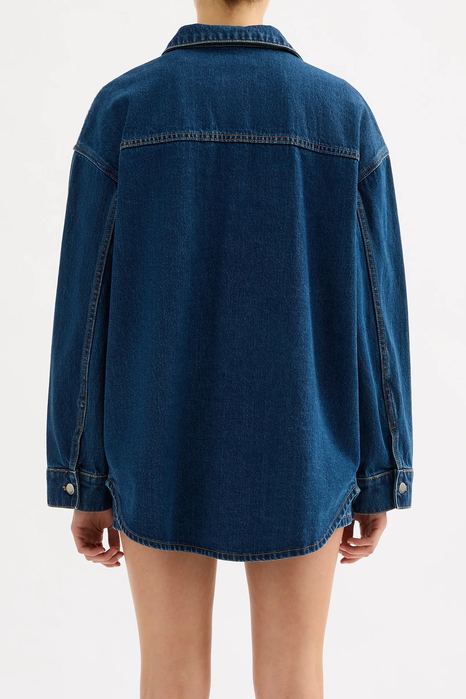 ORGANIC DENIM OVERSHIRT sold by Nude Lucy product image thumbnail 4